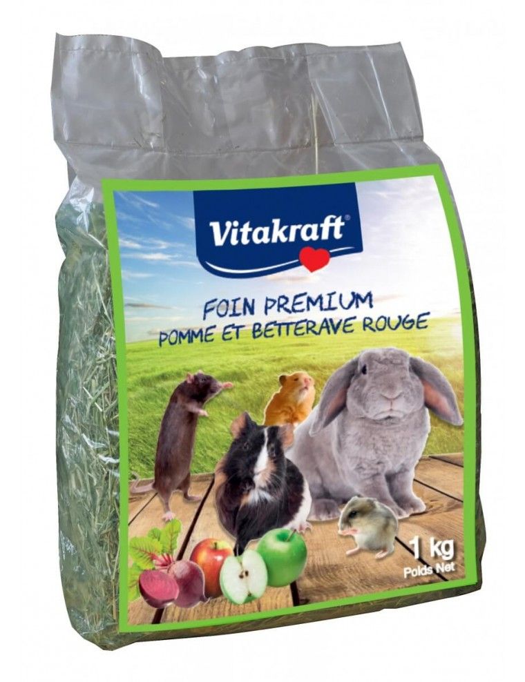 VITAKRAFT - Foin de Prairie à la Pomme & Betterave Rouge