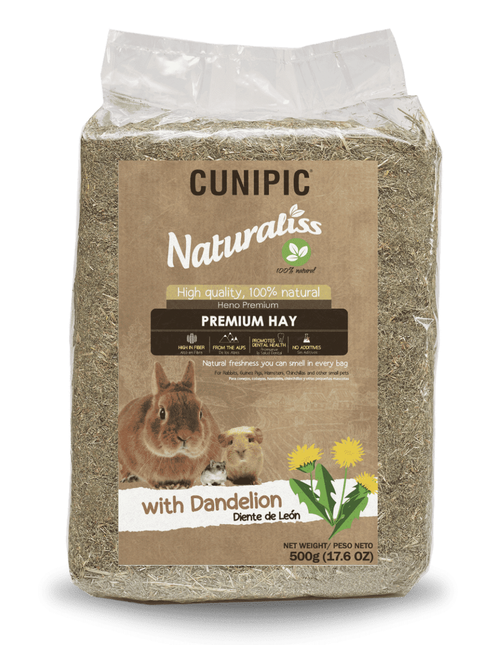 CUNIPIC - Heno Naturaliss Premium con Diente de León