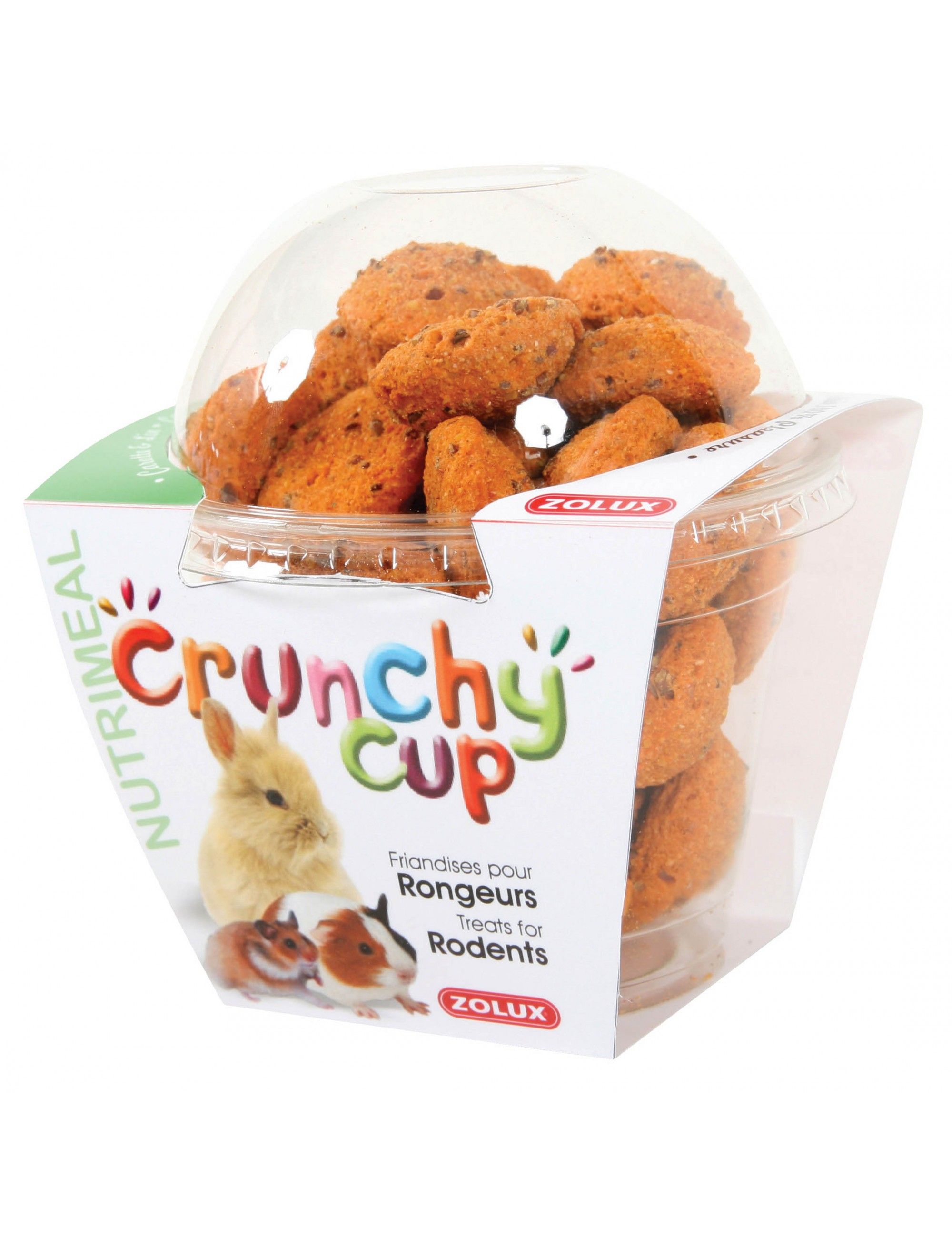 ZOLUX - Crunchy Cup Nuggets Carrot-Flax