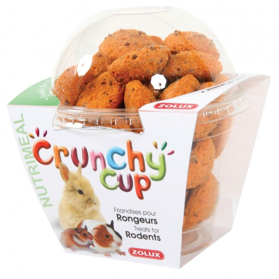 ZOLUX - Crunchy Cup Nuggets Carrot-Flax