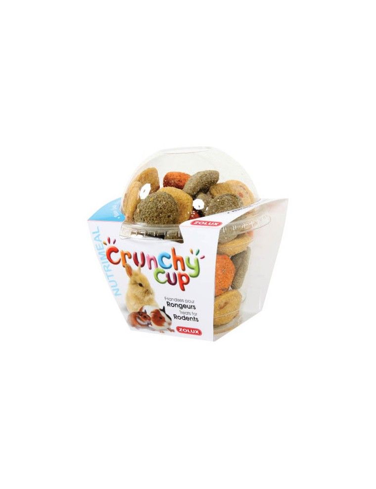 ZOLUX - Crunchy Cup Mix Nature-Carotte-Luzerne