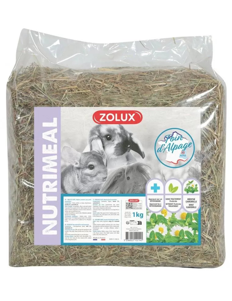 ZOLUX - Foin d'Alpage Premium Menthe-Camomille