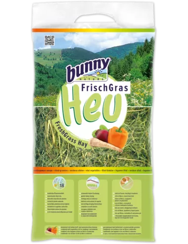BUNNY NATURE - Heno de Hierba Fresca con Verduras