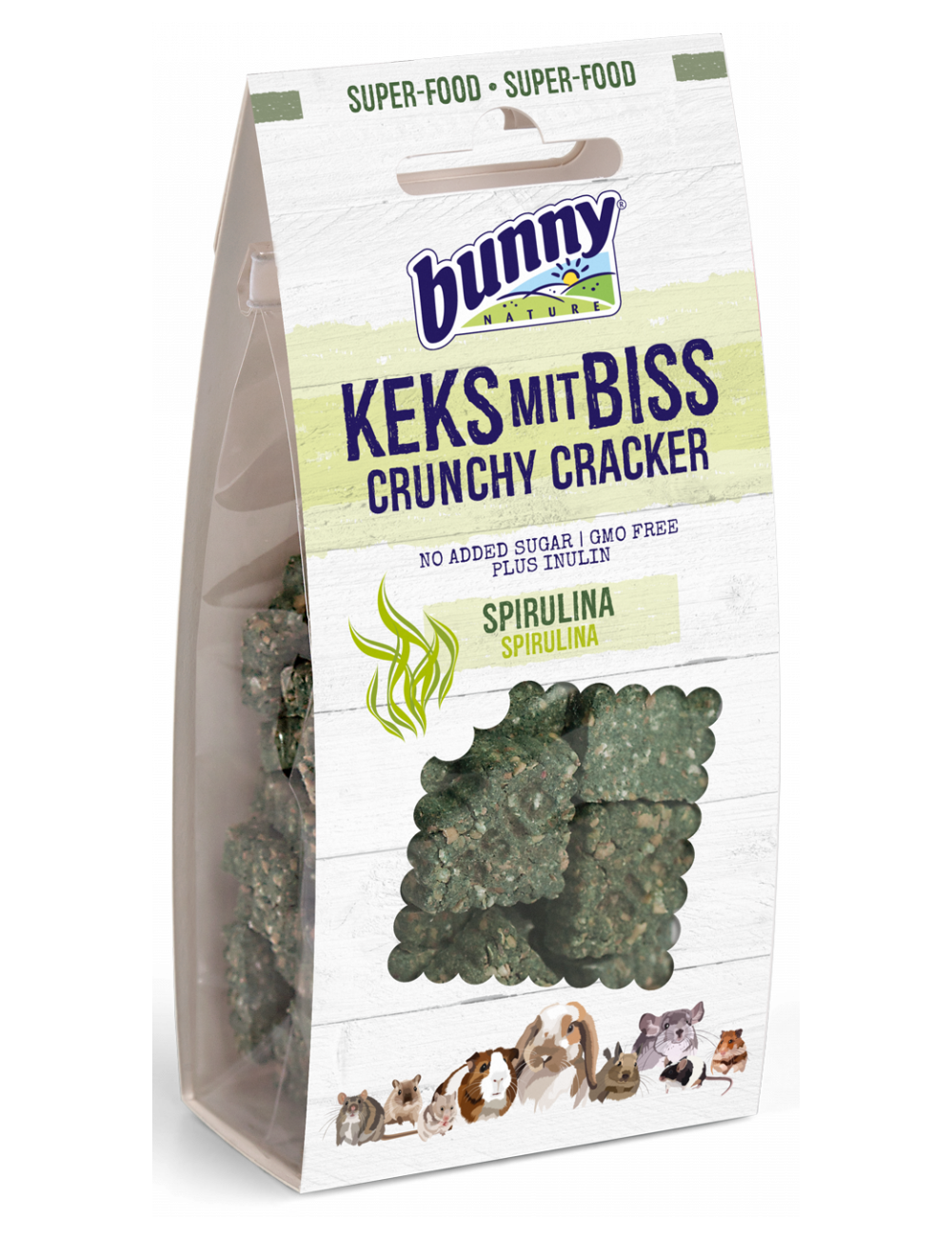 BUNNY NATURE - Galleta Crujiente Espirulina