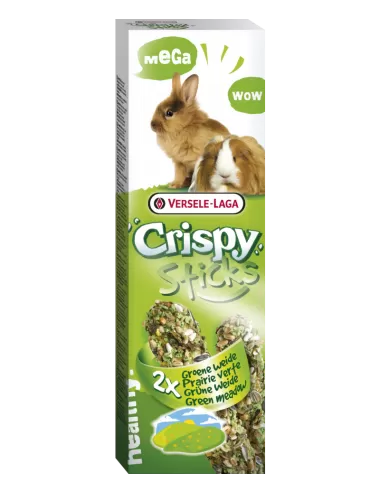 VERSELE LAGA - Conigli Croccanti Mega Sticks - Porcellini d'India, Prato Verde