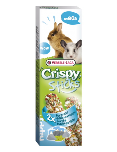 VERSELE LAGA - Mega Sticks Crujientes Conejos - Chinchillas, Valle De La Montaña