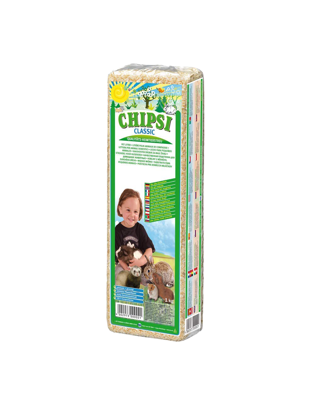 CHIPSI - Classic Litter for Rodents 1kg - 15L