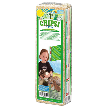 CHIPSI - Classic Litter for Rodents 1kg - 15L