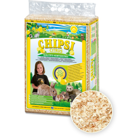 CHIPSI - Citrus Litter for Rabbits and Rodents 60l