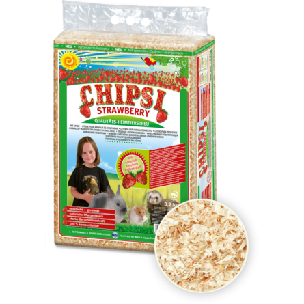 CHIPSI - Strawberry - Litter for Rabbits and Rodents