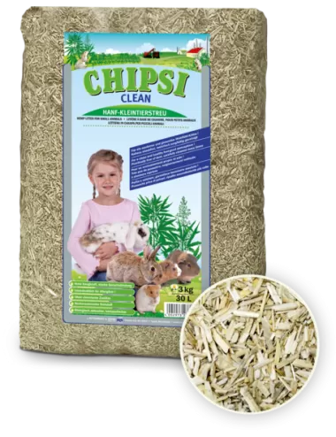 CHIPSI - Clean - Lettiera in canapa per conigli e roditori