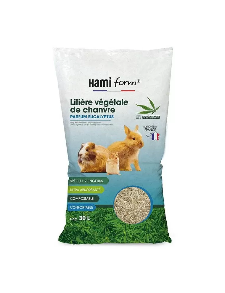 HAMIFORM - Arena de Cáñamo con Eucalipto 30l