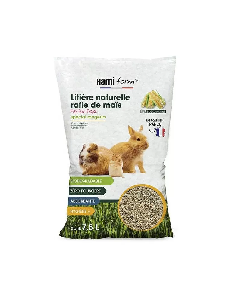 HAMIFORM - Natural Strawberry Corncob Litter 7.5l