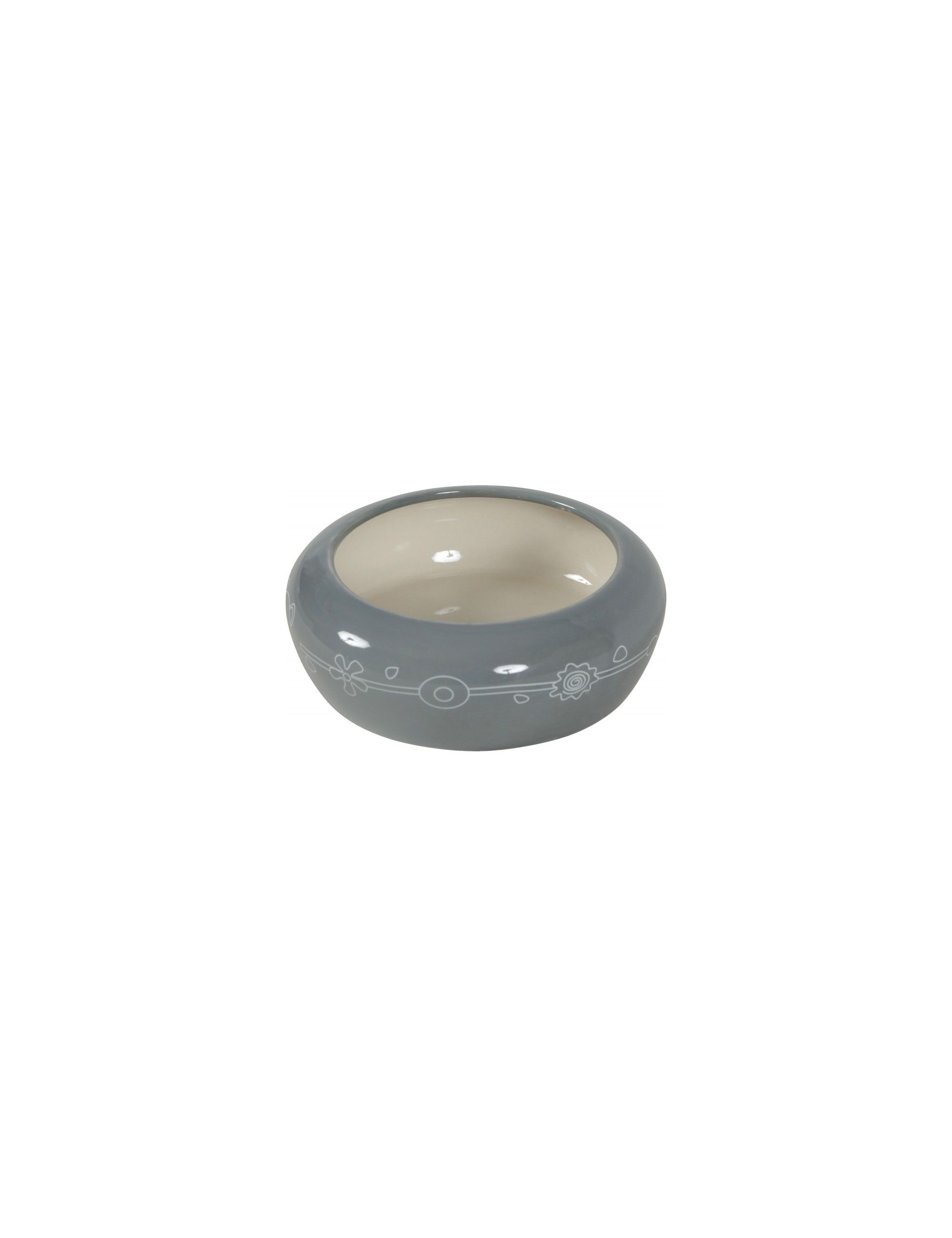 ZOLUX - Cuenco Cerámico Anti-Rechazo - Gris - 300ml