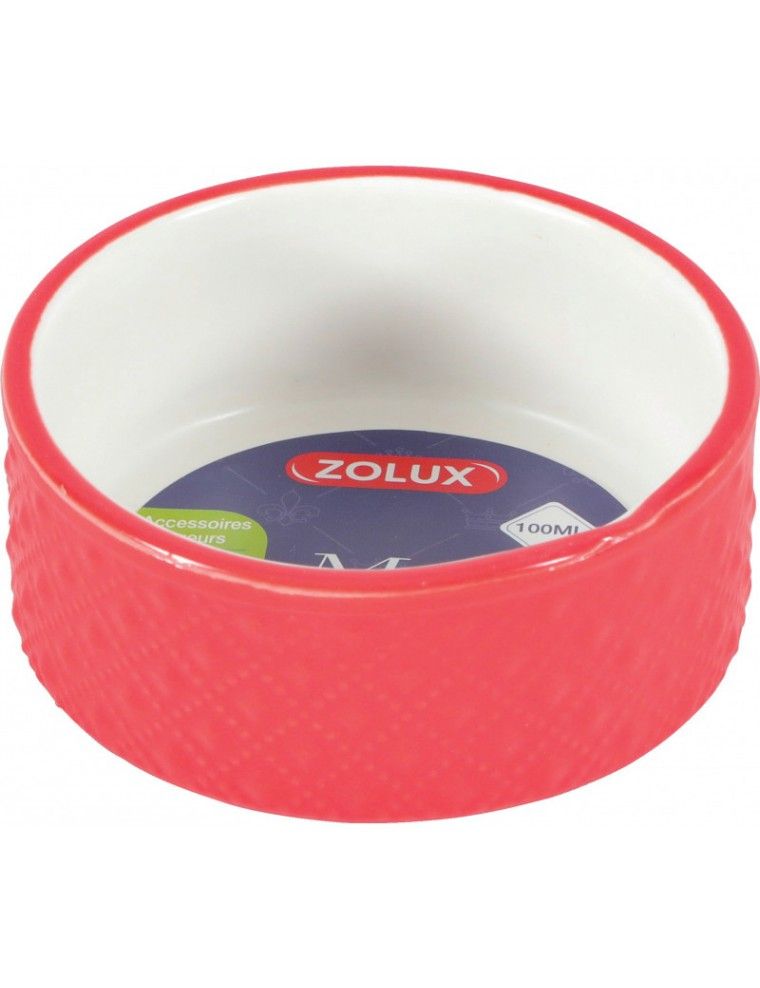 ZOLUX - "Margot" Stoneware Bowl - Red - 100ml