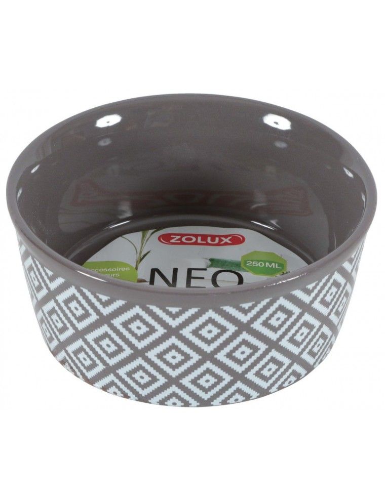 ZOLUX - "NEO" Steingutschale - Grau - 250ml