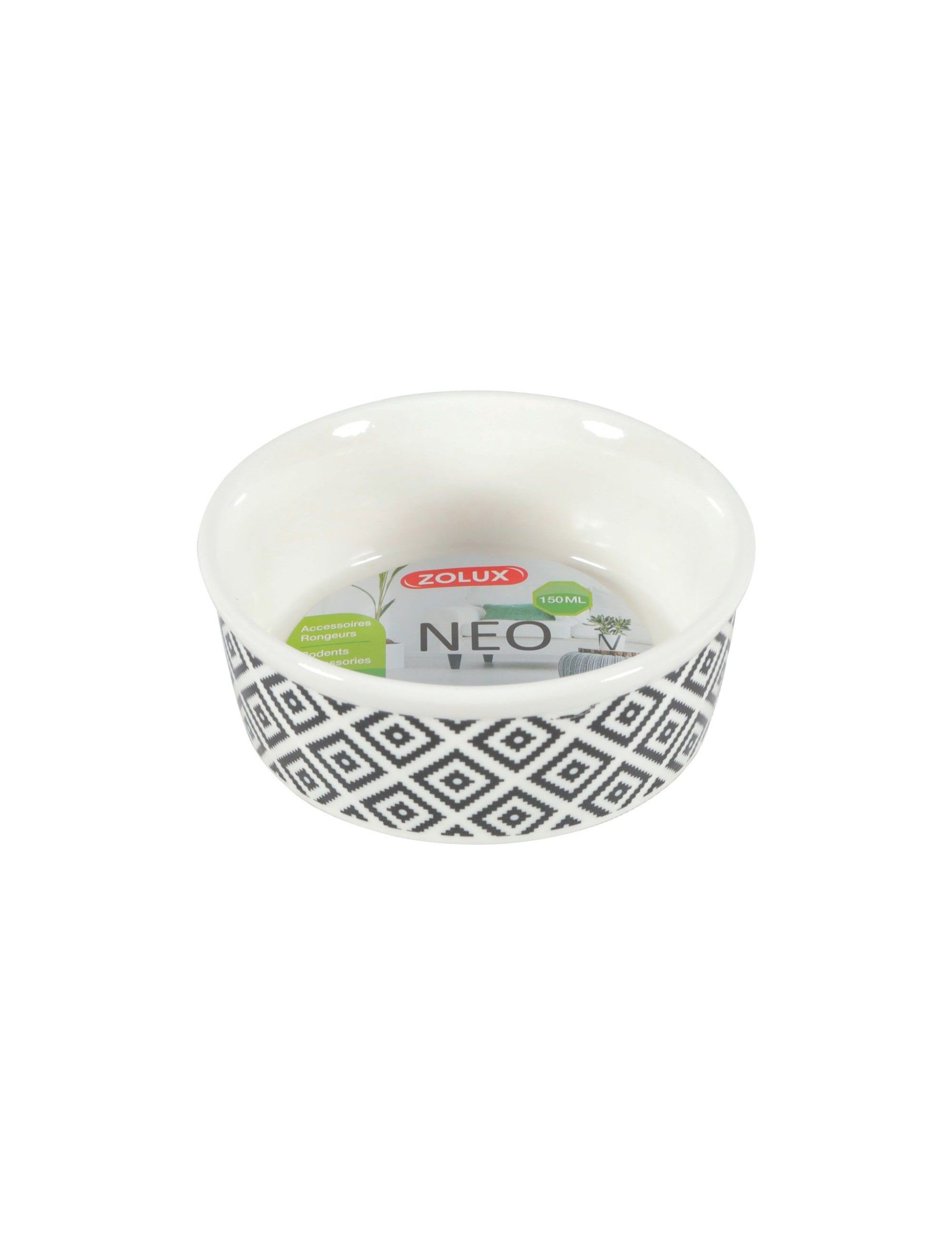 ZOLUX - "NEO" Stoneware Bowl - White - 150ml
