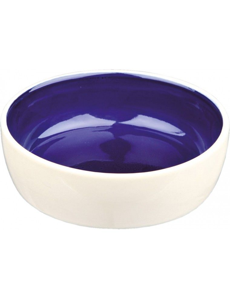 TRIXIE - Cream/Blue Ceramic Bowl
