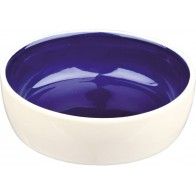 TRIXIE - Cream/Blue Ceramic Bowl