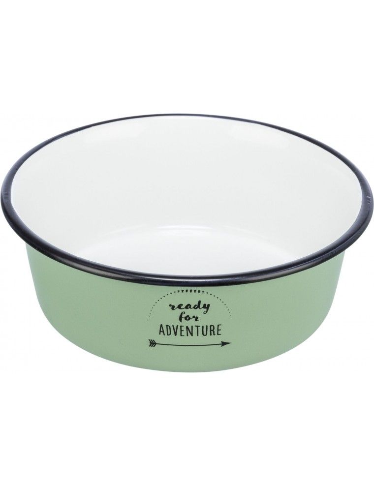 TRIXIE - Taça em esmalte e aço inox