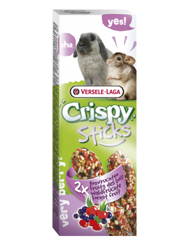 VERSELE LAGA - Crispy Mega Sticks Rabbits - Chinchilas, Frutas silvestres