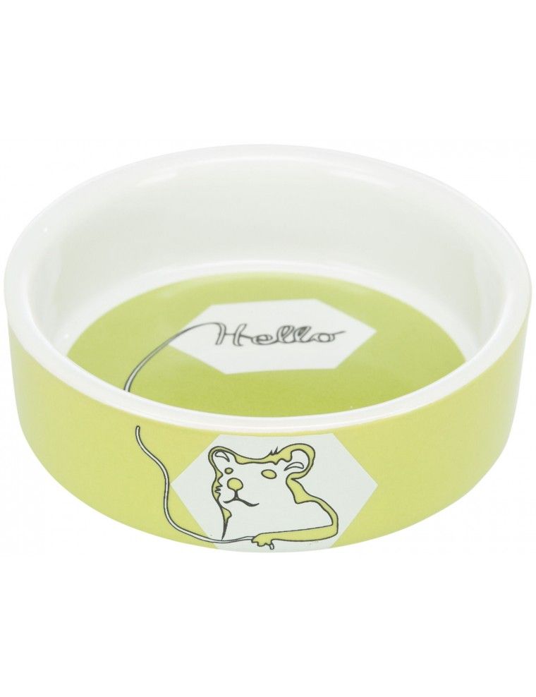 TRIXIE - Ceramic Bowl for Small Rodents - Green