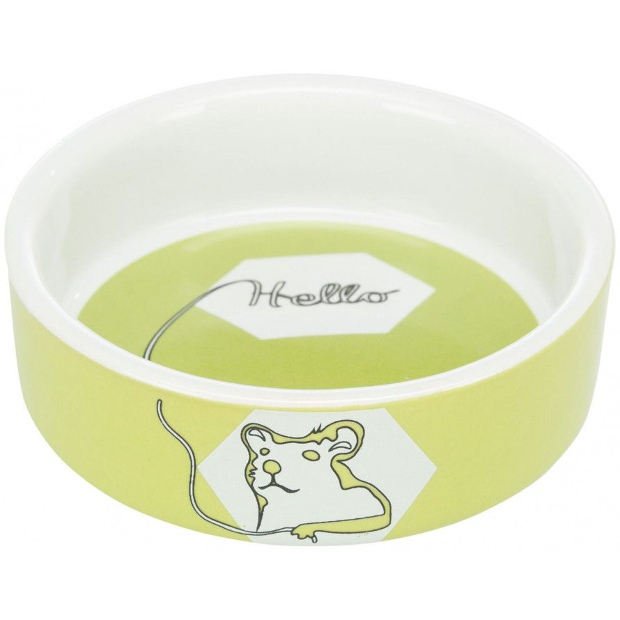TRIXIE - Cuenco de cerámica para pequeños roedores - Verde TRIXIE - Cuenco de cerámica para pequeños roedores - Verde