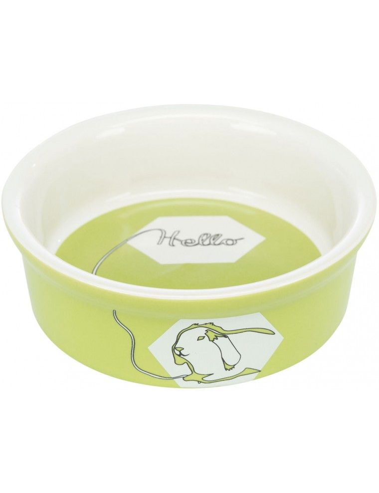 TRIXIE - Écuelle en Céramique pour Lapins - vert