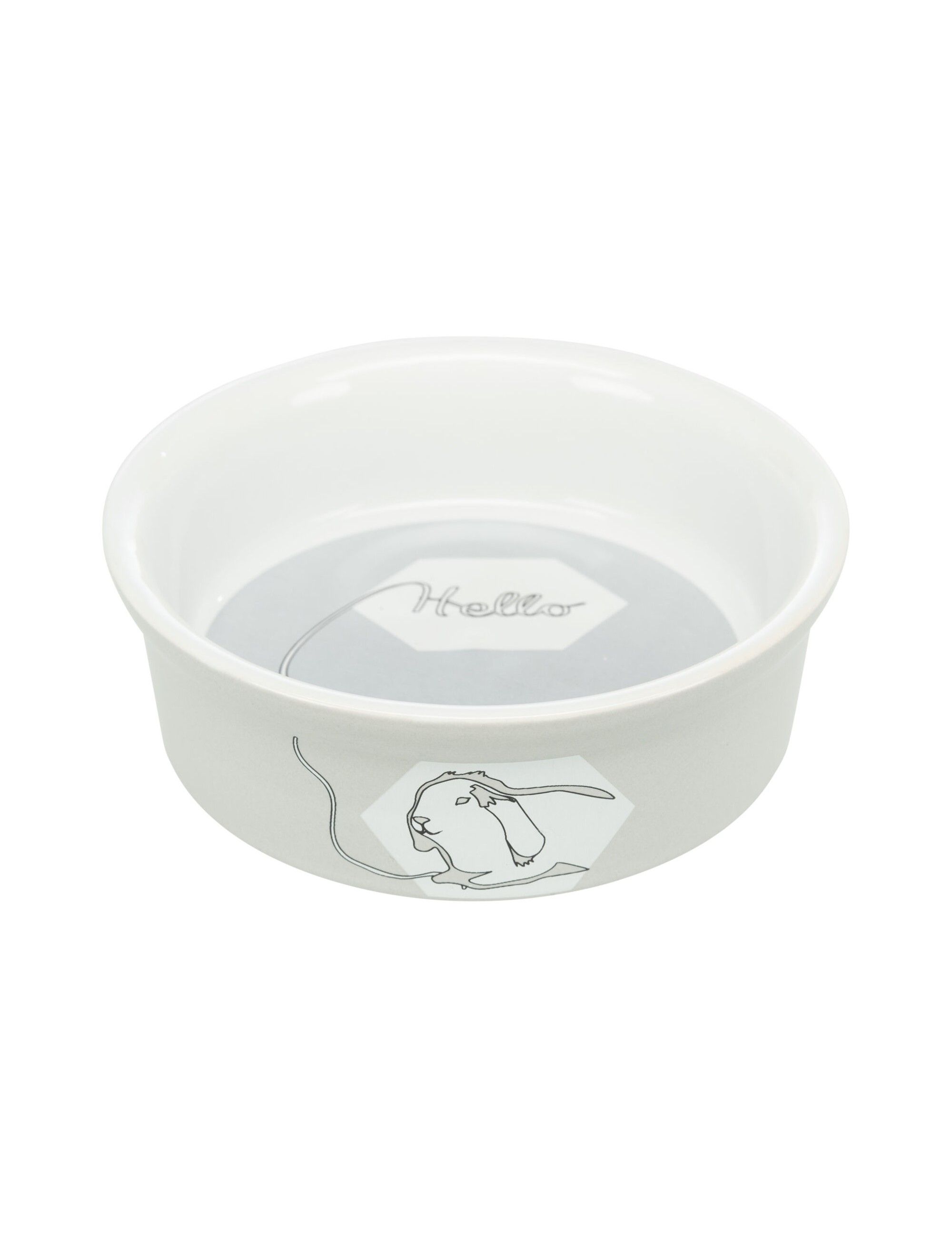 TRIXIE – Keramiknapf für Kaninchen – grau