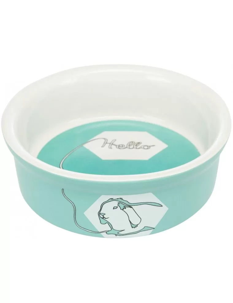 TRIXIE - Tigela de cerâmica para coelhos - azul