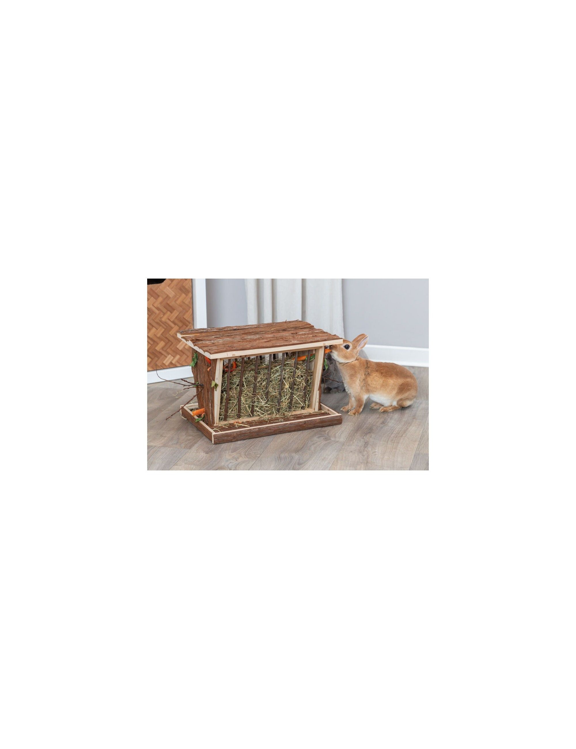 Rustic Hay Rack TRIXIE - Wooden hay rack