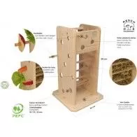RESCH - Torre eléctrica de madera maciza RESCH - Torre eléctrica de madera maciza