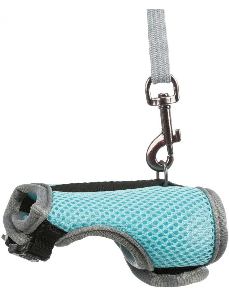 TRIXIE - Soft harness with blue leash