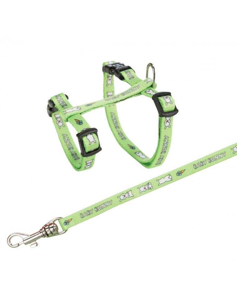 TRIXIE - “Rabbit Pattern” harness with leash for little rabbit