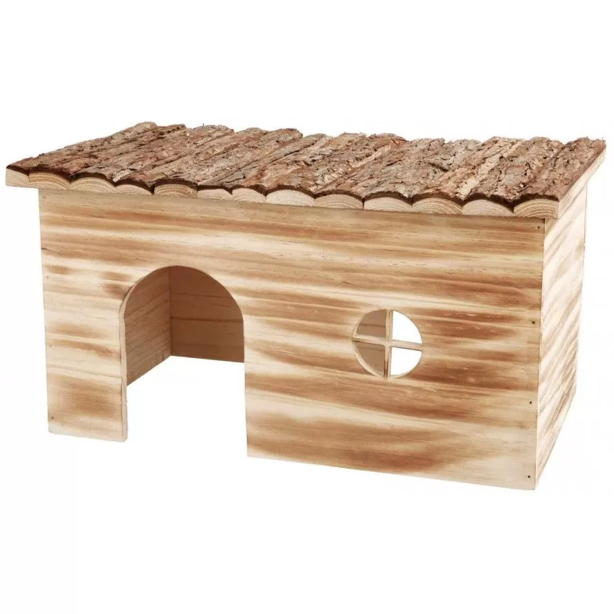 TRIXIE - Casinha de Madeira para Coelho e Porquinho da Índia TRIXIE - Casinha de Madeira para Coelho e Porquinho da Índia