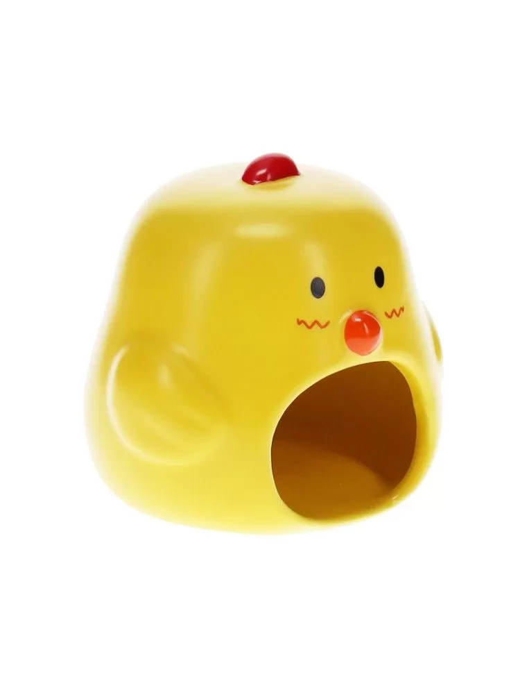 DUVO+ - Maison en céramique "Poussin" pour Hamster et Souris