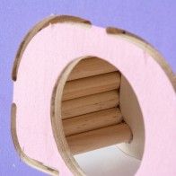 DUVO+ - Wooden “TV” house for Hamsters and Mice