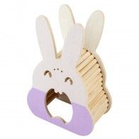 DUVO+ - Casita de madera “Conejo” para Hámsters y Ratones