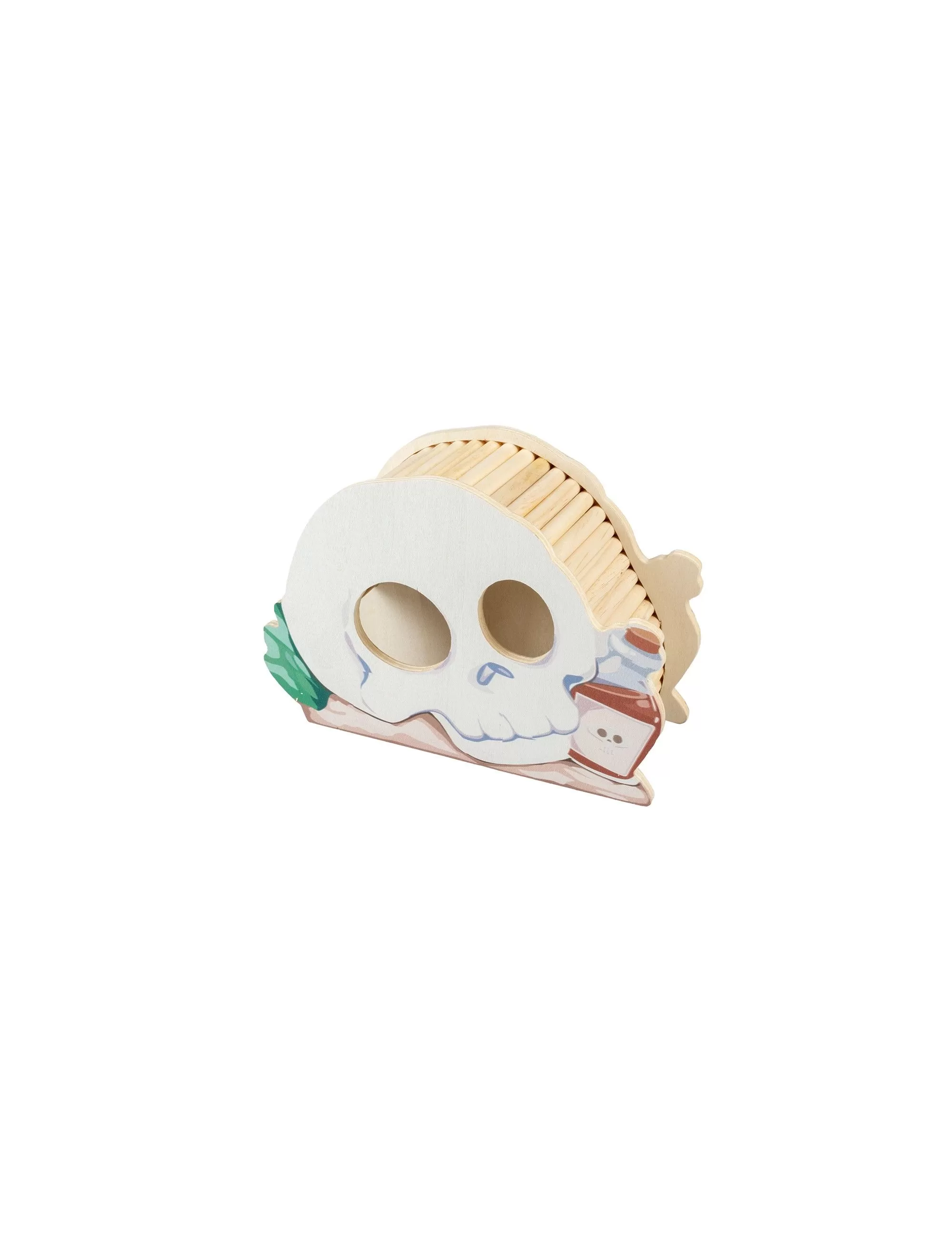 DUVO+ - “Skull” wooden house for small rodents