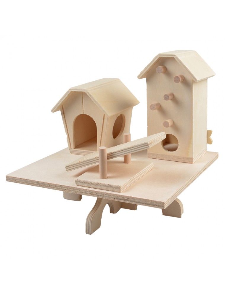 DUVO+ – Spielplatz mit Häusern für Hamster und Mäuse