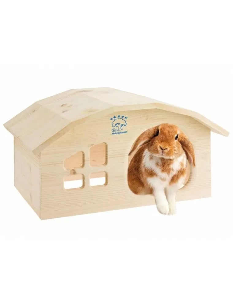 RESCH – Massivholzhaus für Kaninchen und Meerschweinchen