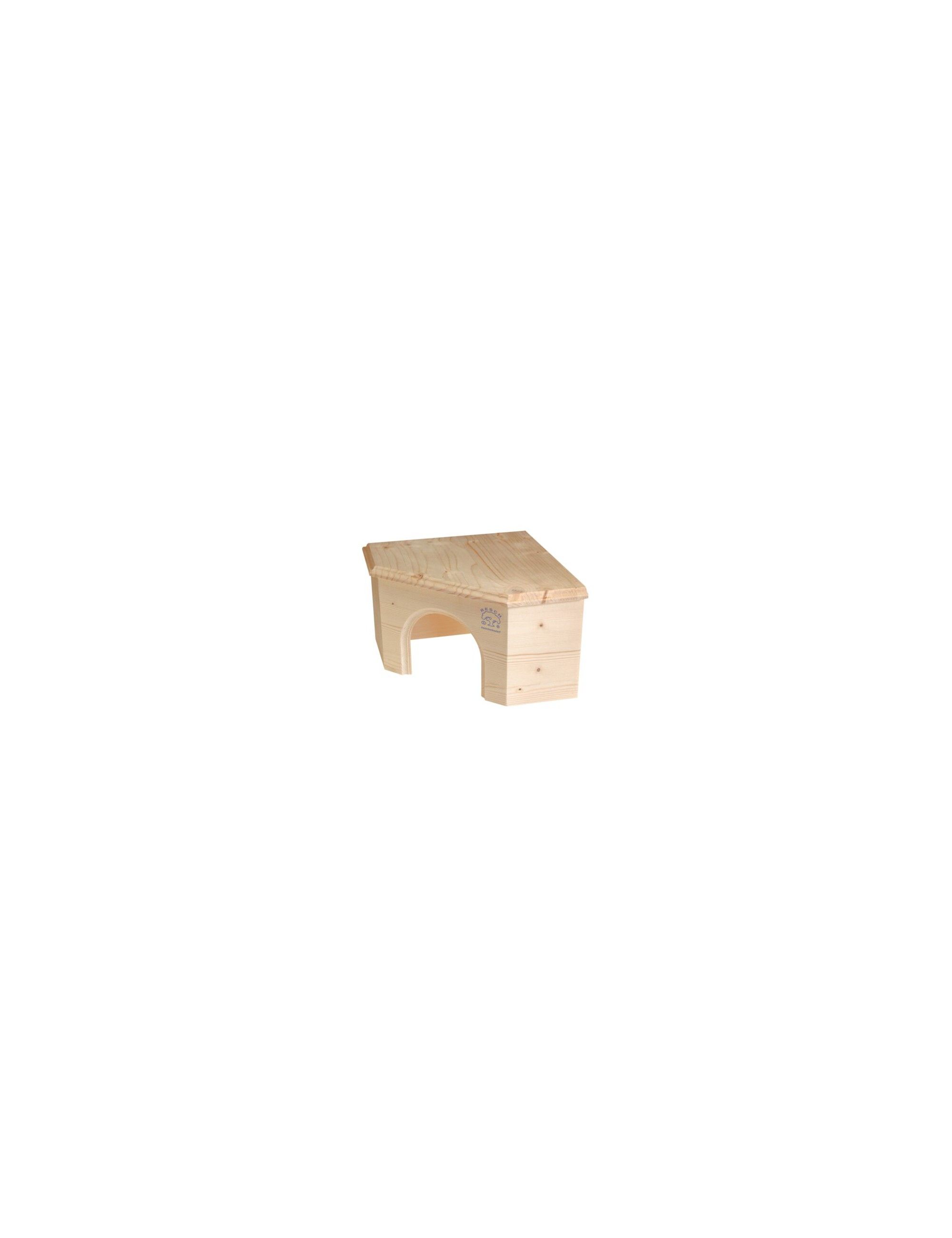 RESCH - Casetta ad angolo in legno massello per roditori