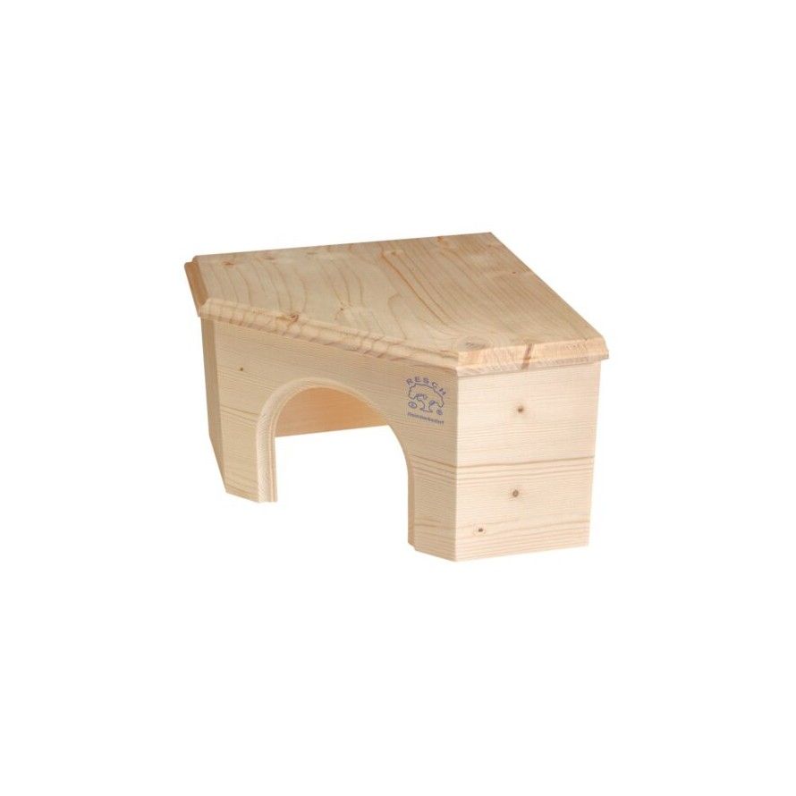 RESCH - Casetta ad angolo in legno massello per roditori