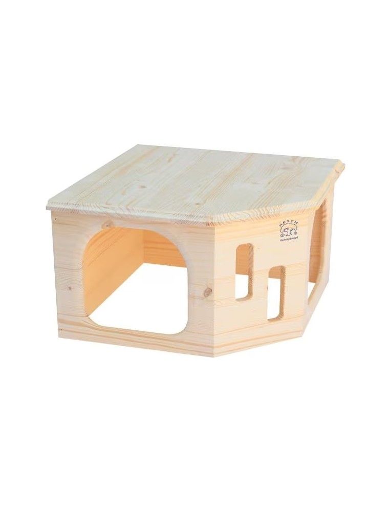 RESCH - Casita Esquinera Grande para Conejo y Cobaya
