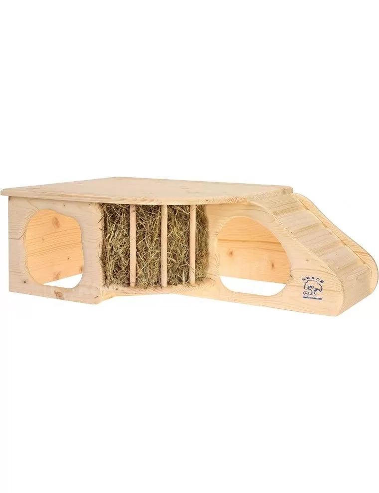 RESCH - Höhle mit Gestell für Zwergkaninchen und Meerschweinchen
