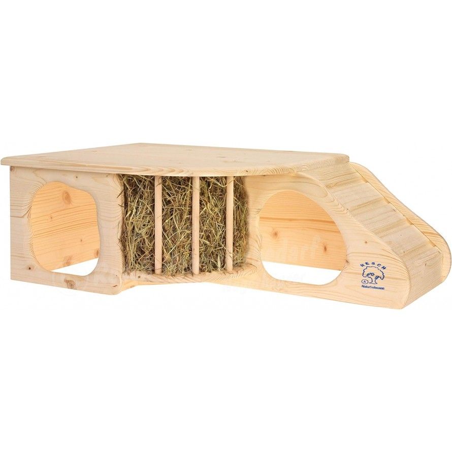RESCH - Cave with rack for dwarf rabbit and guinea pig