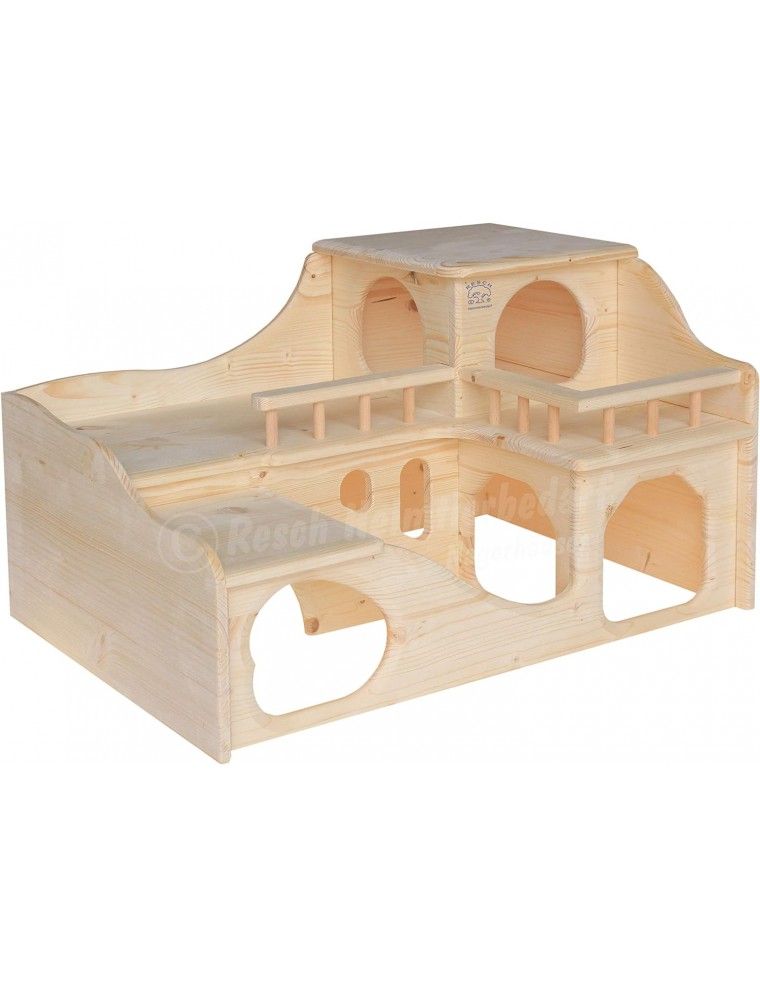 RESCH - Castello in legno per porcellini d'India