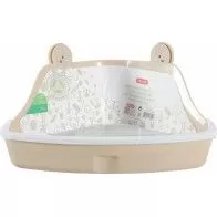 ZOLUX - Arenero de esquina beige para Conejos y Roedores ZOLUX - Arenero de esquina beige para Conejos y Roedores