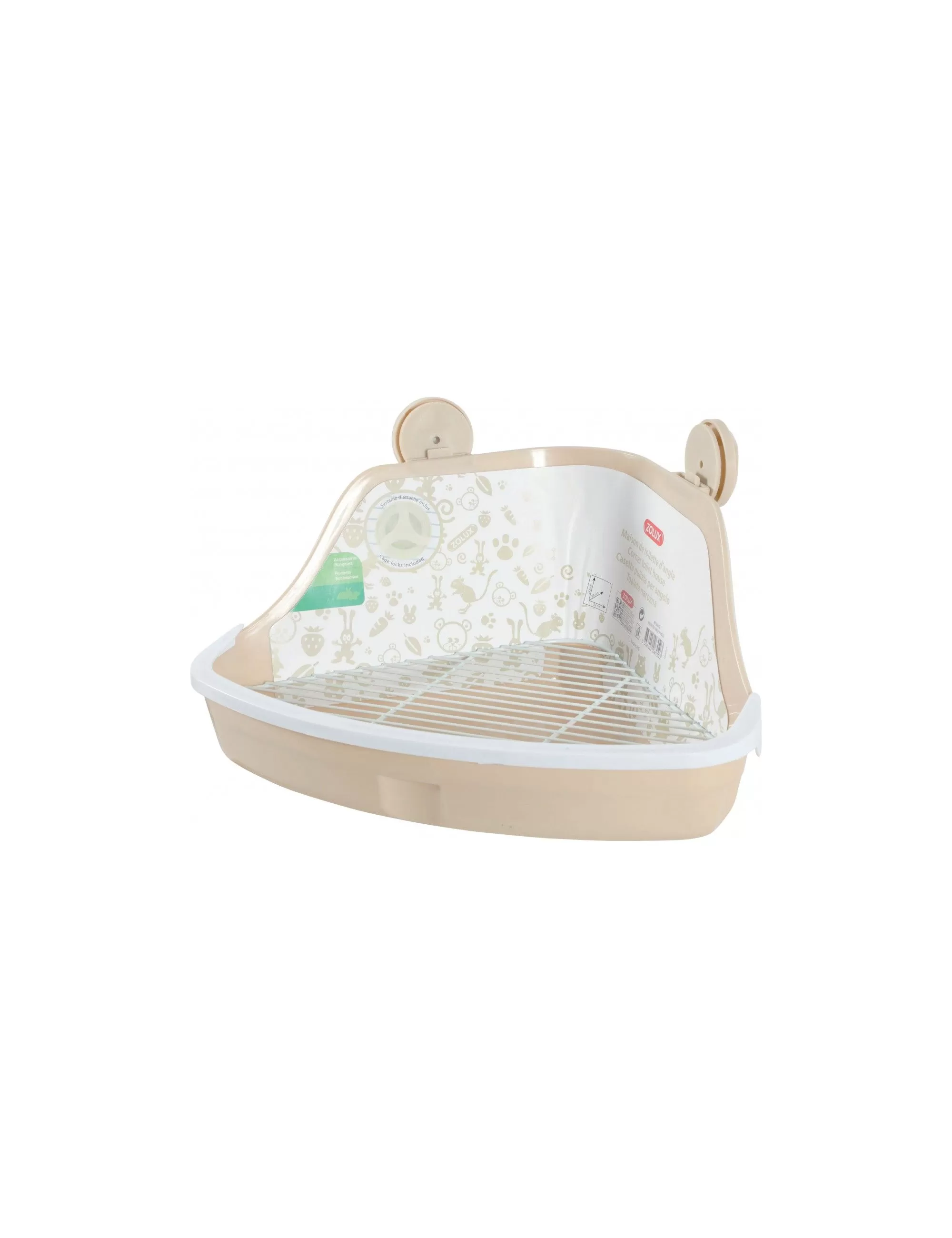 ZOLUX - Lettiera angolare beige per Conigli e Roditori ZOLUX - Lettiera angolare beige per Conigli e Roditori