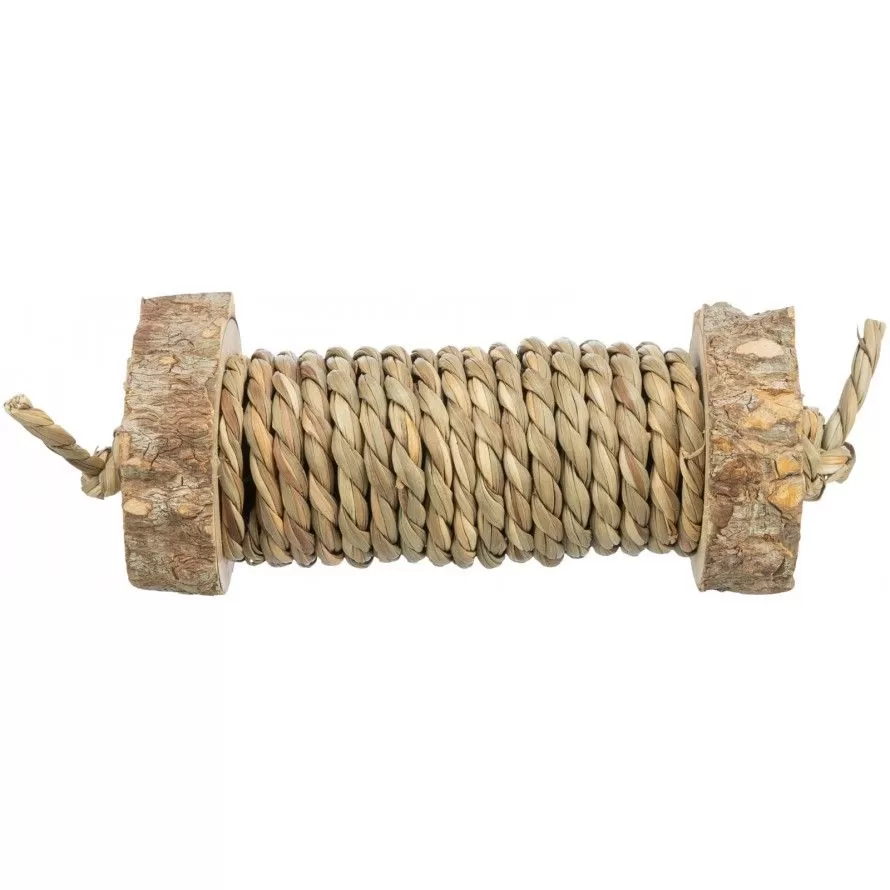 TRIXIE - Wooden and Seaweed Roller Toy TRIXIE - Wooden and Seaweed Roller Toy